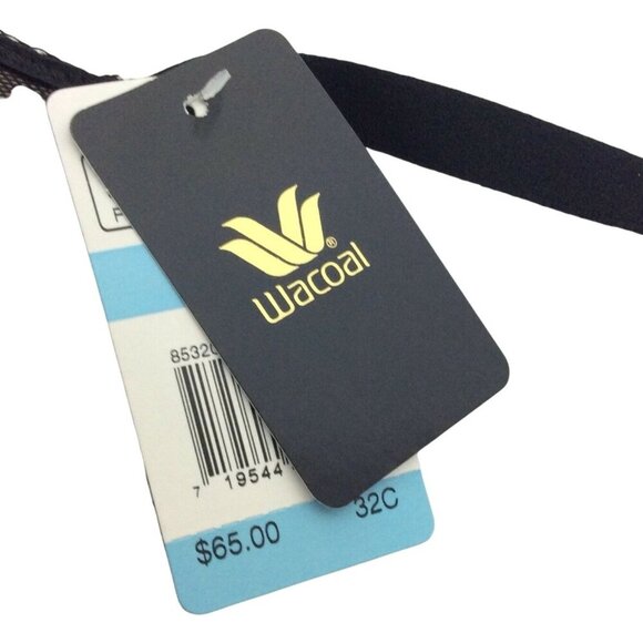 Wacoal Lace Finesse T-Shirt Bra 32C Black Underwire Lightly Padded Full Coverage - Picture 5 of 7